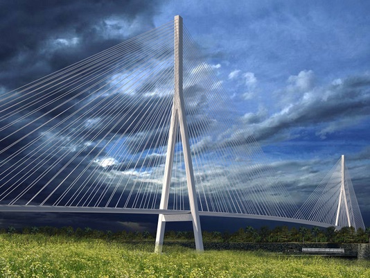 one of two designs for the bridge