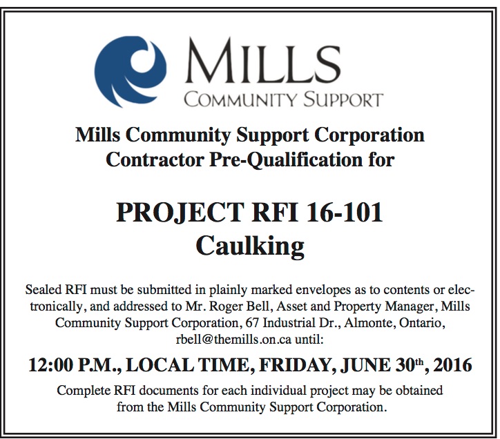 mills prequalification opportunity