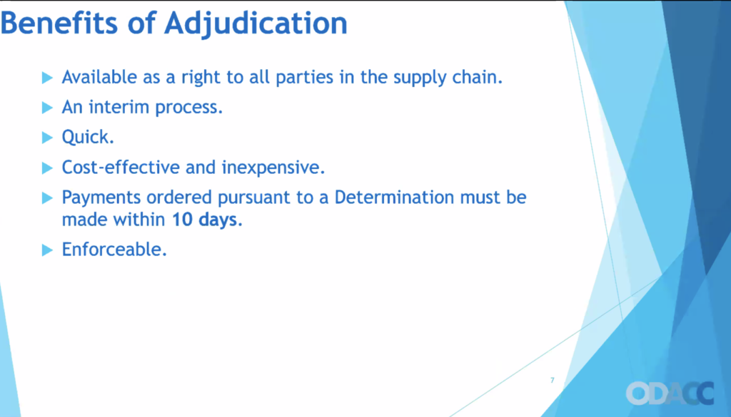 ODACC adjudications gaining traction as contractors discover the power