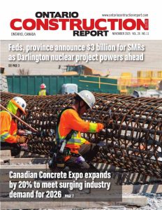 Ontario Construction Report monthly November 2025