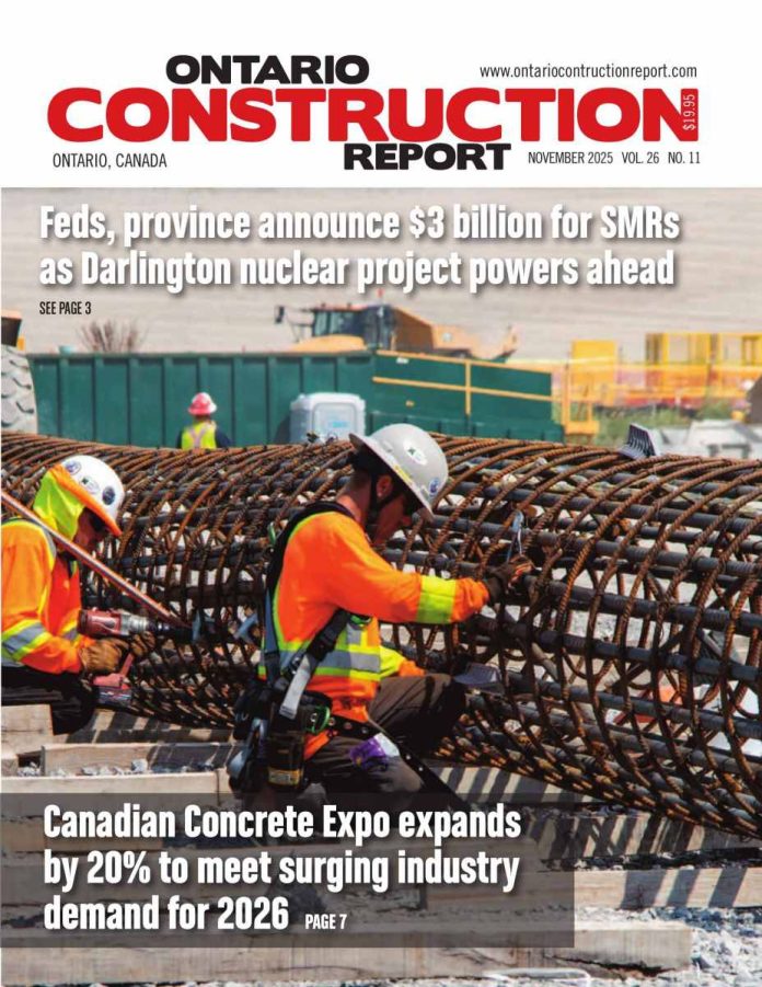 Ontario Construction Report monthly November 2025